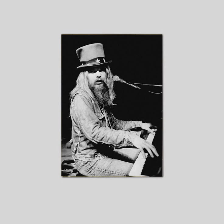 Music Legend LEON RUSSELL Glossy 8x10 Photo Singing Print Rock Poster Unframed Size 24''x36''