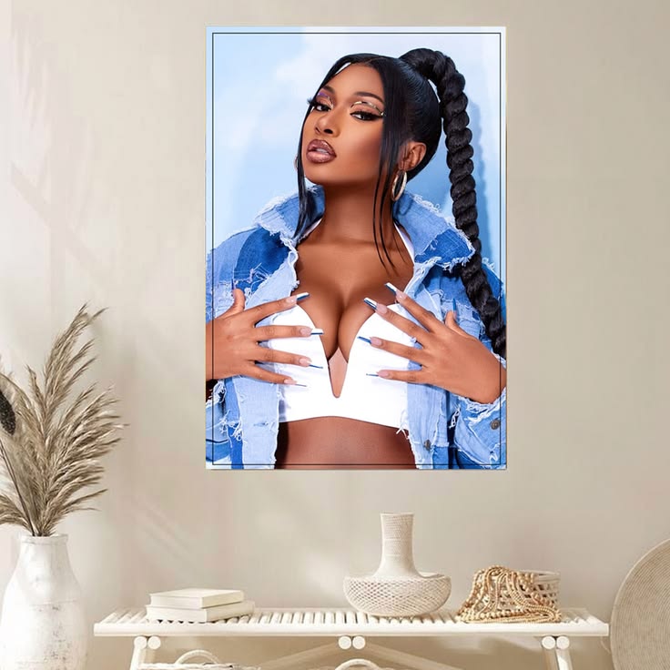 Megan Thee Stallion Sexy Hot American Rapper Art Wall Room Poster Unframed Size 24''x36''