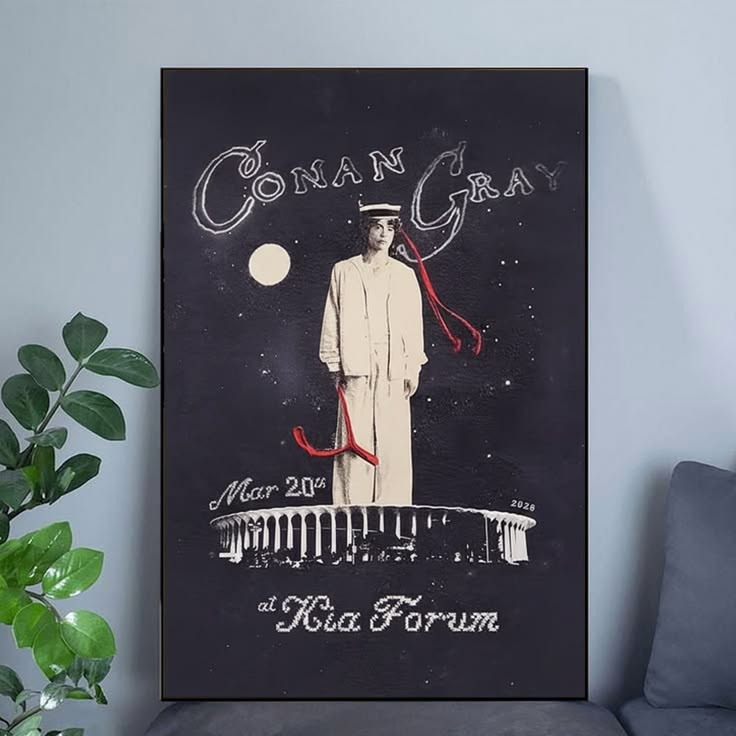 Conan Gray Wishbone World Tour 2026 Inglewood, CA Poster Unframed Size 24''x36''