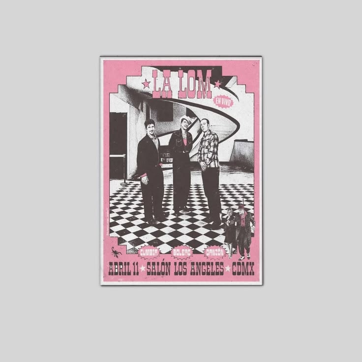 La Lom Apr 11 2026 Salon Los Angeles CDMX Poster Unframed Size 24''x36''