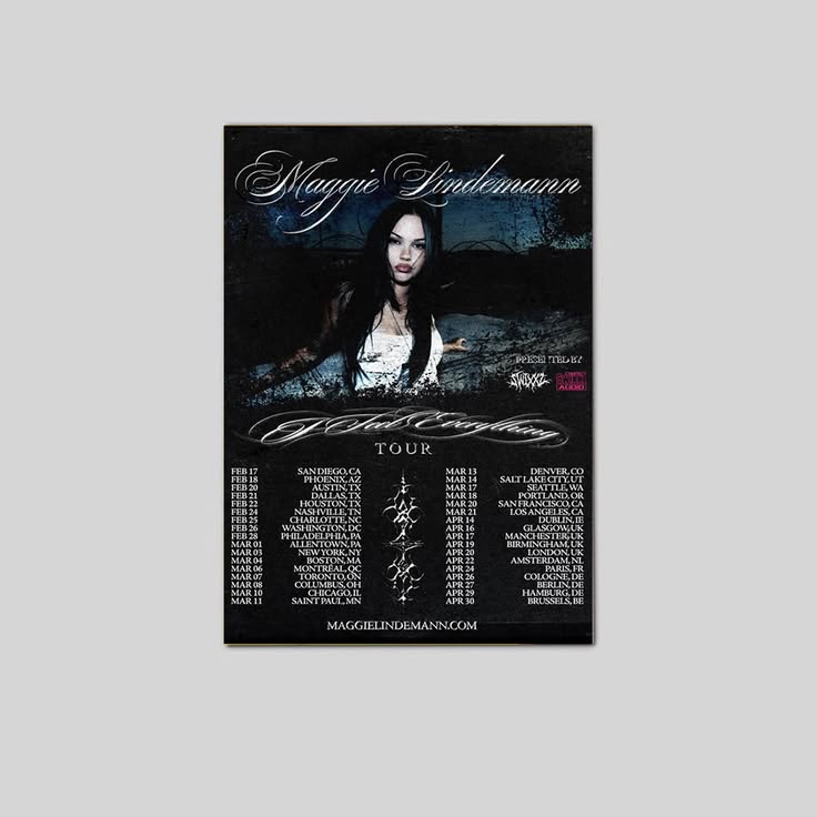 Maggie Lindemann I Feel Everything Tour 2026 Gift Fan Decor Poster Unframed Size 24''x36''