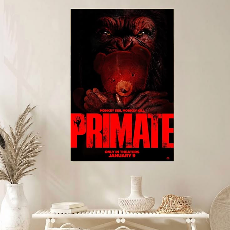 Primate 2026 Movie Poster Unframed Size 24''x36''