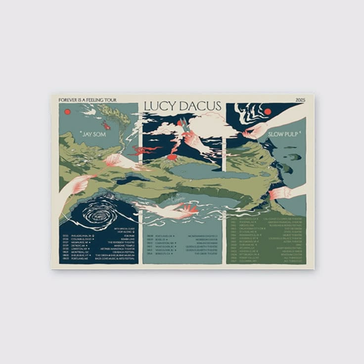 Lucy Dacus – Forever Is A Feeling Tour Poster Unframed Size 24''x36''