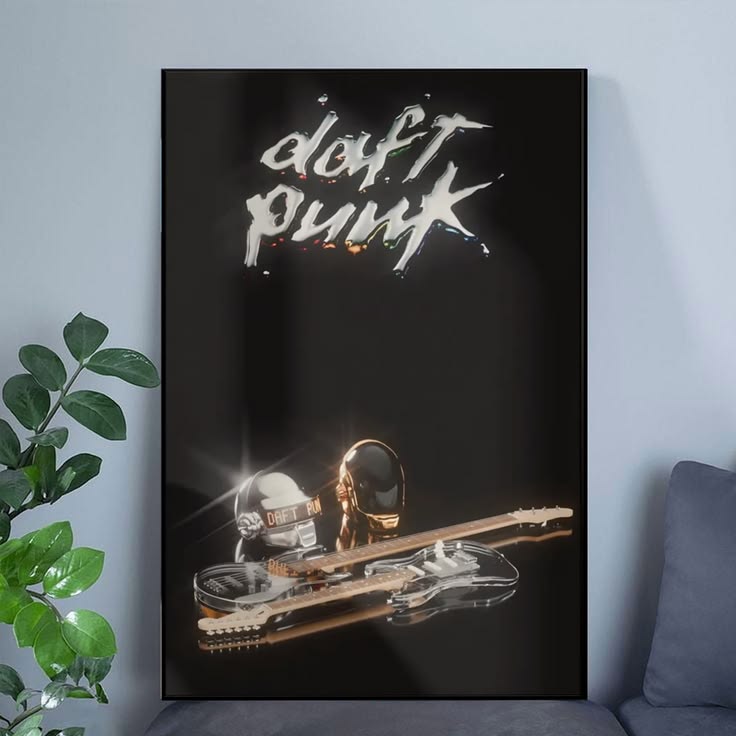 Daft Punk Discovery Iconic Electronic Album Wall Art House Aesthetic Poster Unframed Size 24''x36''