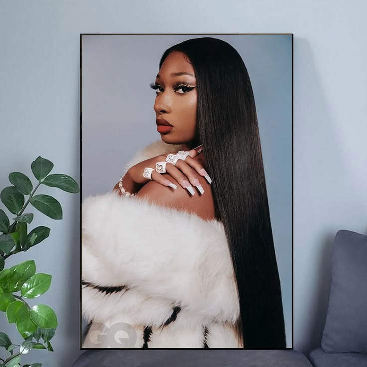 Megan Thee Stallion Celebrity American Singer Artist Wall Art Poster Unframed Size 24''x36''