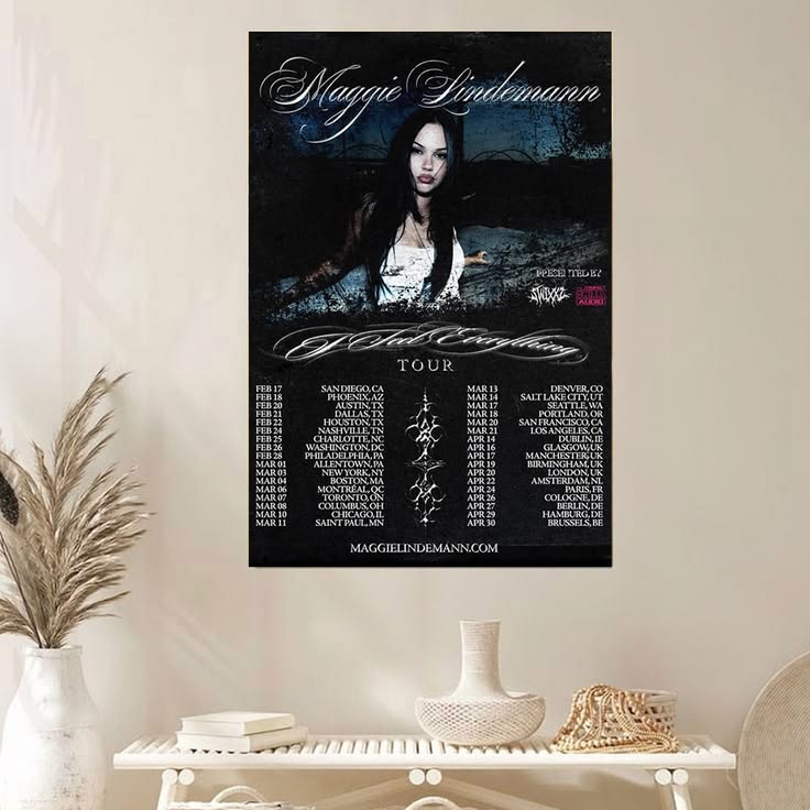 Maggie Lindemann I Feel Everything Tour 2026 Gift Fan Decor Poster Unframed Size 24''x36''