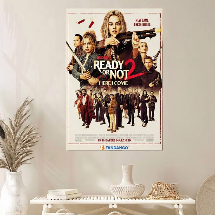 Ready Or Not 2 Movie Poster 2026 Home Decor Poster Unframed Size 24''x36''