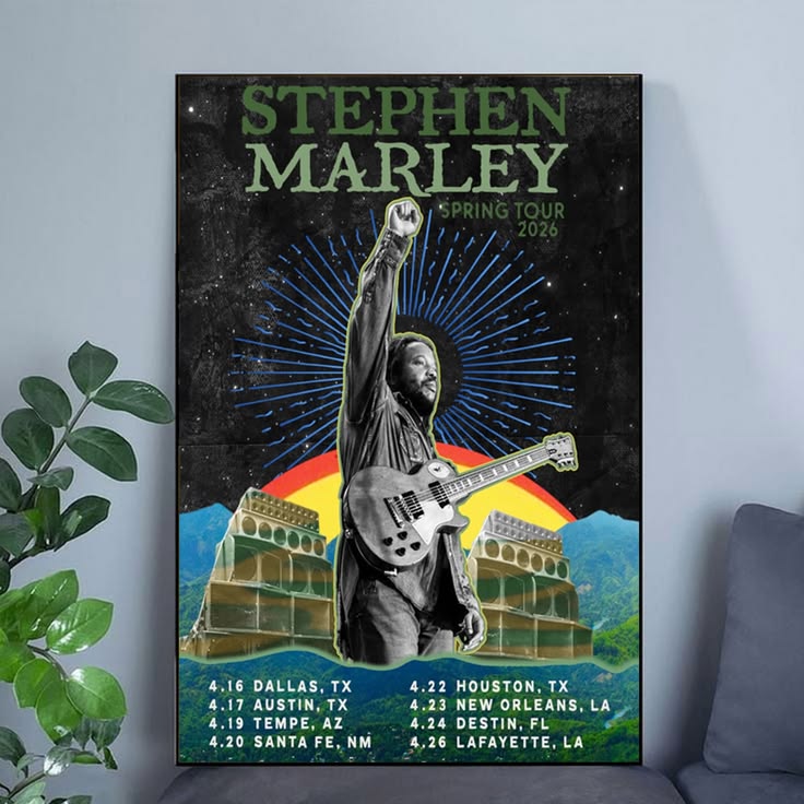Stephen Marley Spring Tour 2026 Poster Music Poster Unframed Size 24''x36''