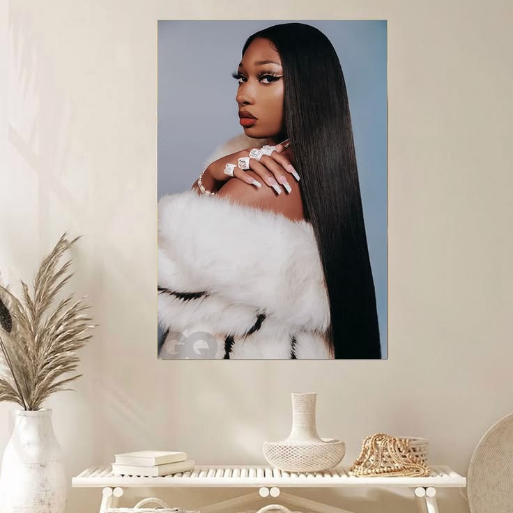 Megan Thee Stallion Celebrity American Singer Artist Wall Art Poster Unframed Size 24''x36''