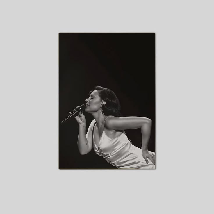 Raye Live Singing Performance Black & White Music Art Concert Wall Decor Print Poster Unframed Size 24''x36''