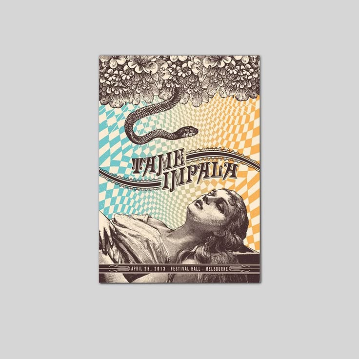 Tame Impala Band Currents Album Wall Art Music Wall Art Decor Poster Unframed Size 24''x36''