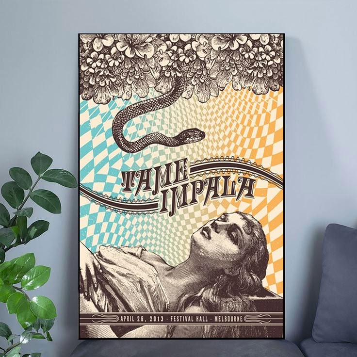 Tame Impala Band Currents Album Wall Art Music Wall Art Decor Poster Unframed Size 24''x36''