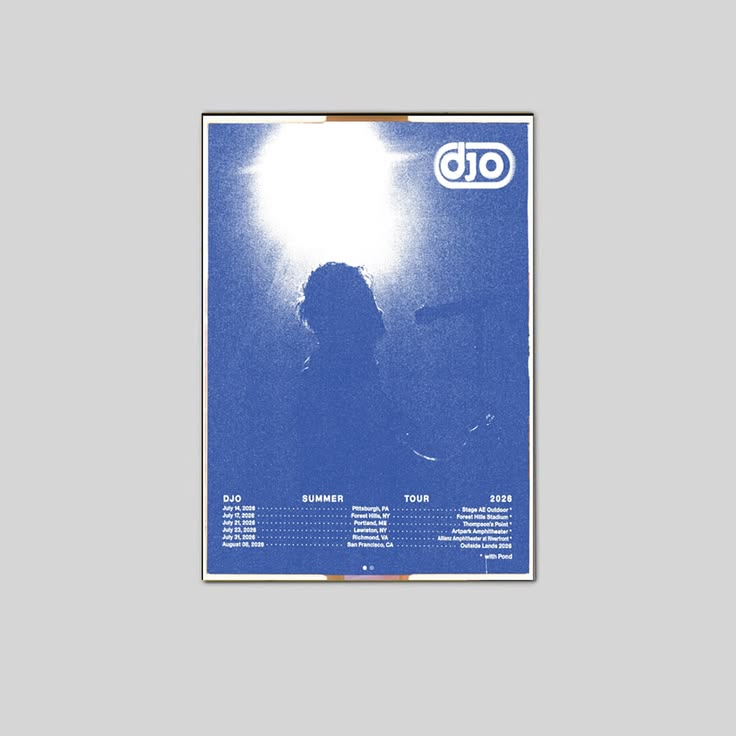 Djo Summer tour 2026 Poster Unframed Size 24''x36''