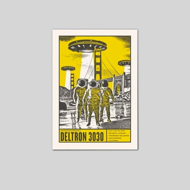 Deltron 3030 San Francisco Concert Poster Unframed Size 24''x36''