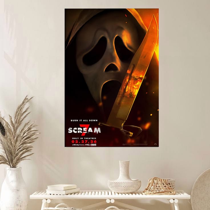 Movie Poster- Scream 7 Movie Art Poster Unframed Size 24''x36''