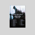 RISE AGAINST, PIERCE THE VEIL Wolves Tour Poster Unframed Size 24''x36''