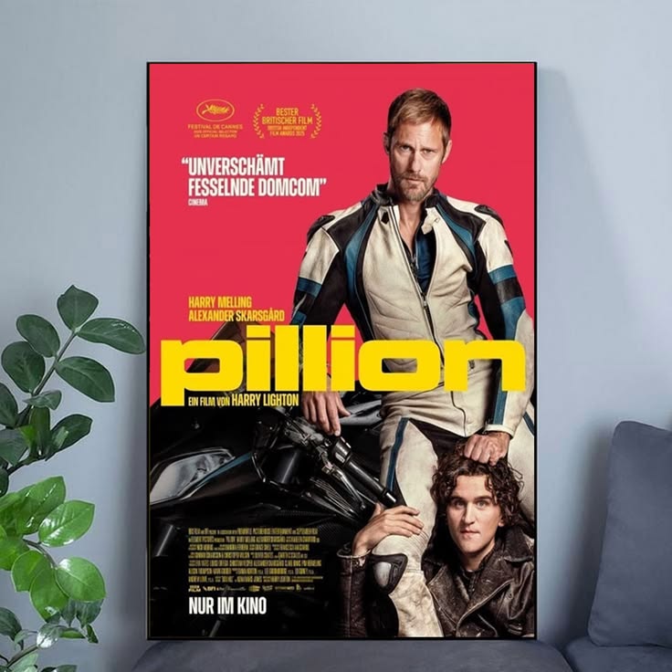 Pillion Motorcycle Drama Character Movie Poster Unframed Size 24''x36''