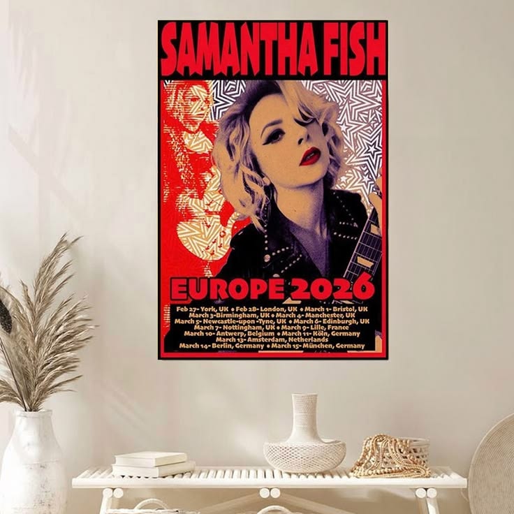 Samantha Fish Tour Europe 2026 Poster Unframed Size 24''x36''