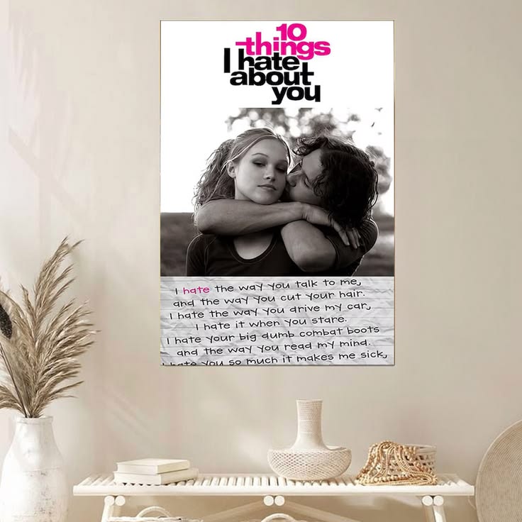 10 Things I Hate About You 1999 Movie Poster Vintage Poster Unframed Size 24''x36''