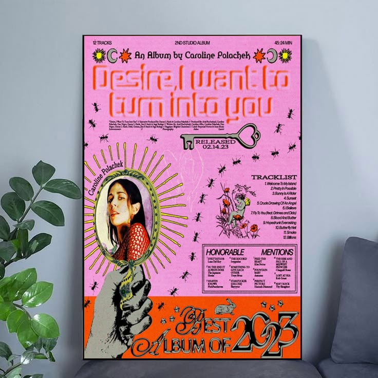 Caroline Polachek Vintage Poster Music Poster Unframed Size 24''x36''