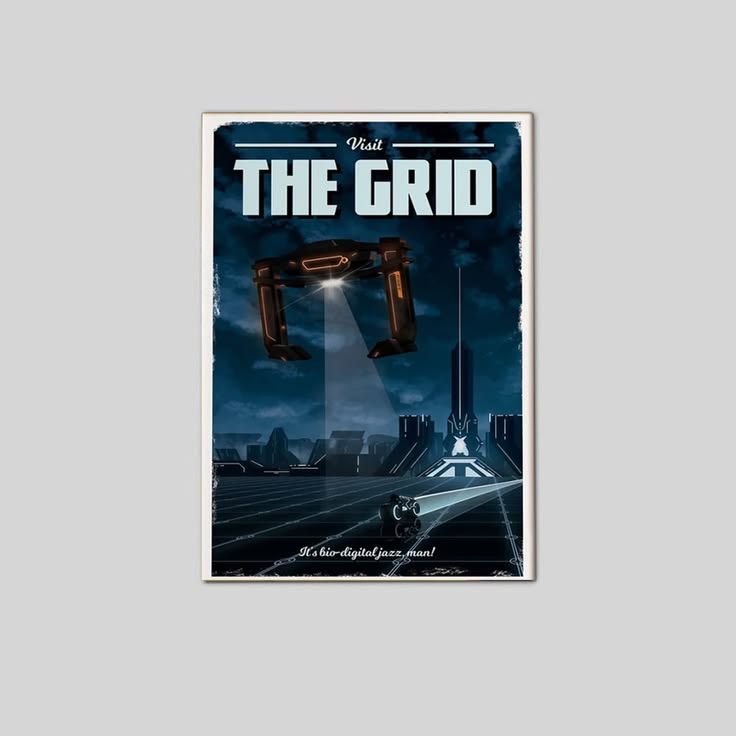 The Grid (Tron: Legacy) Travel Retro Movie Wall Art Poster Unframed Size 24''x36''