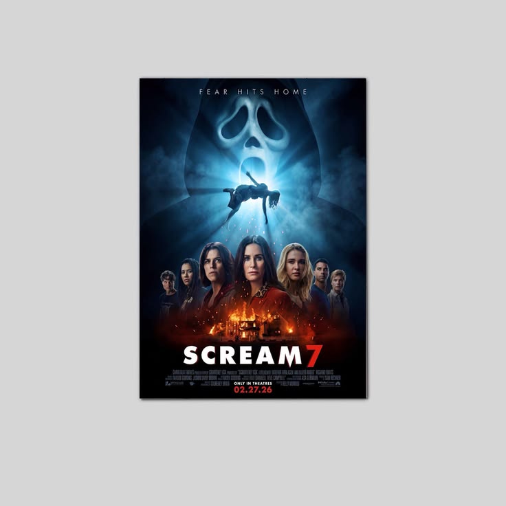 Scream 7 Poster, 2026 Movie Poster Neve Campbell Poster Unframed Size 24''x36''