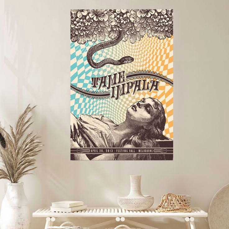 Tame Impala Band Currents Album Wall Art Music Wall Art Decor Poster Unframed Size 24''x36''