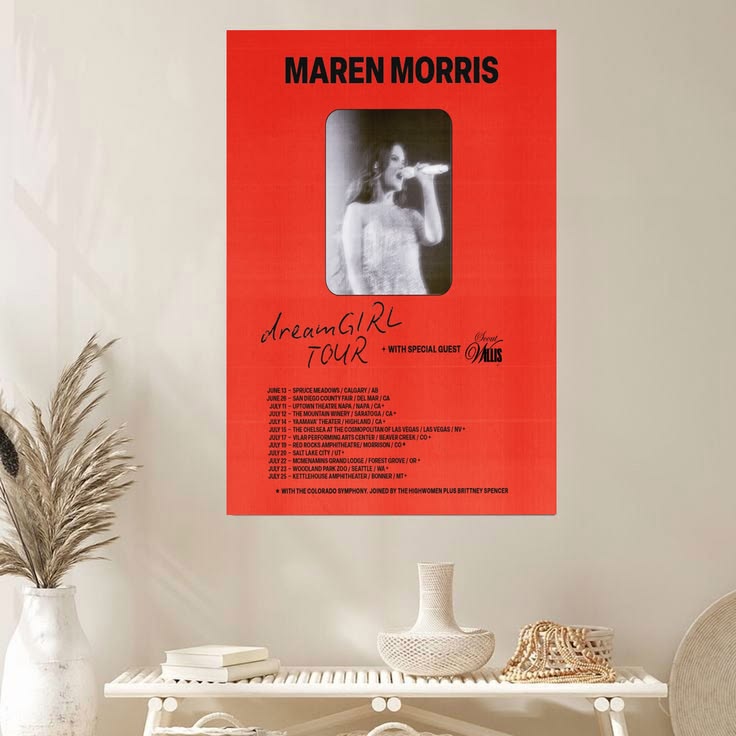 Maren Morris Tour 2026 Poster Unframed Size 24''x36''