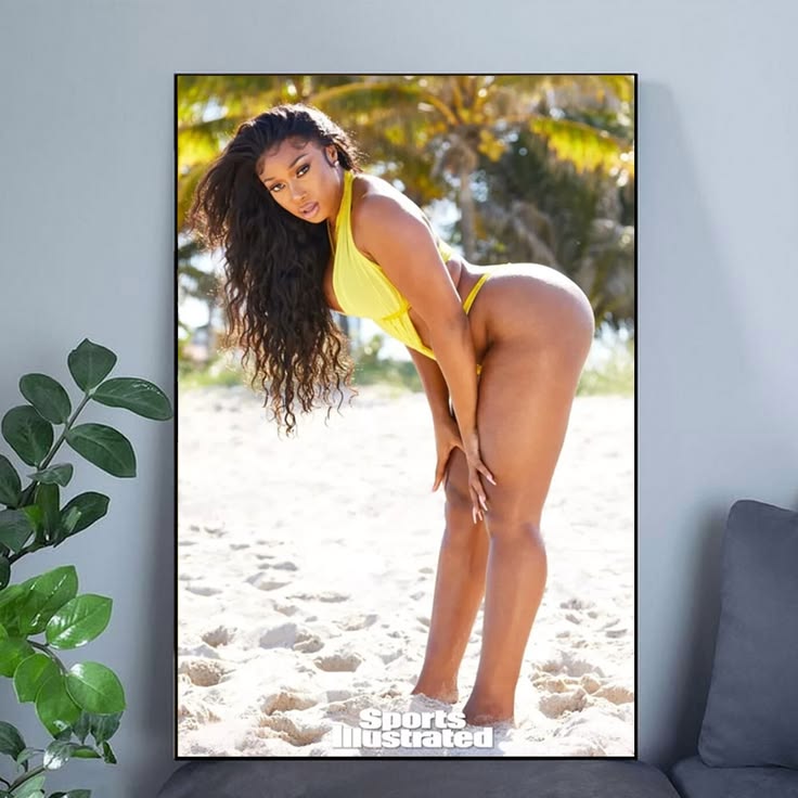 Megan Thee Stallion Poster Wall Art Home Decor Poster Unframed Size 24''x36''