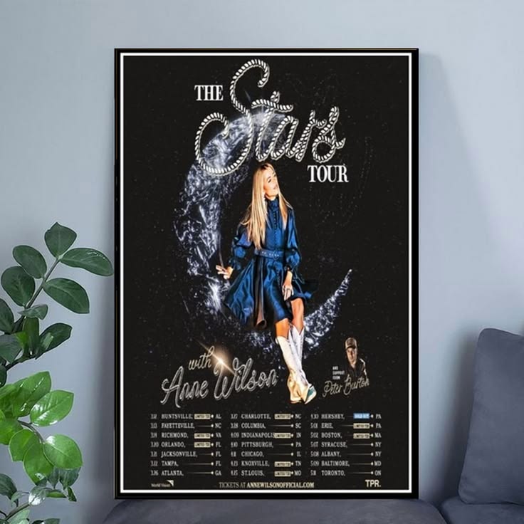 Anne Wilson The Stars Tour 2026 Concert Poster Unframed Size 24''x36''