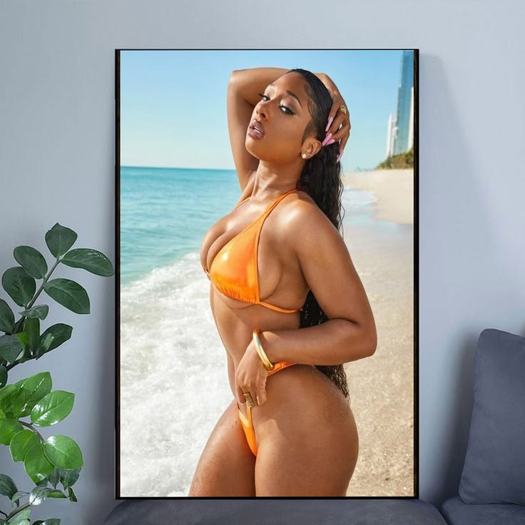 MEGAN THEE STALLION SI Swimsuit Poster Unframed Size 24''x36''