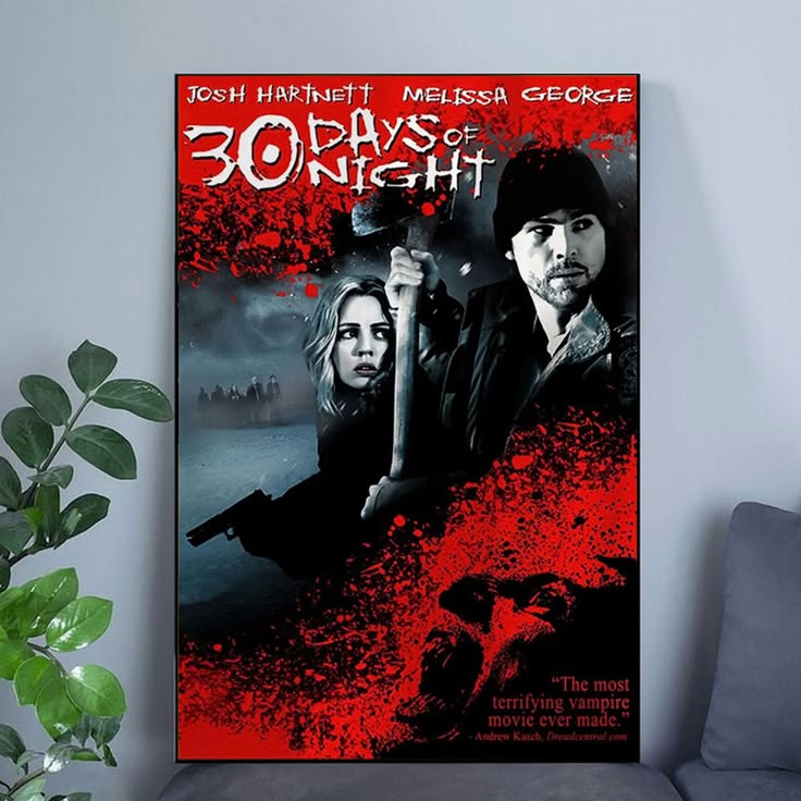 30 Days of Night Vintage Wall Art Frameless Home Theater Decor Poster Unframed Size 24''x36''