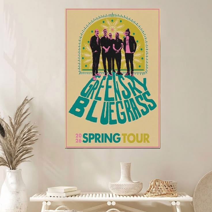 Greensky Bluegrass Six weeks until Spring Tour 2026 Poster Unframed Size 24''x36''