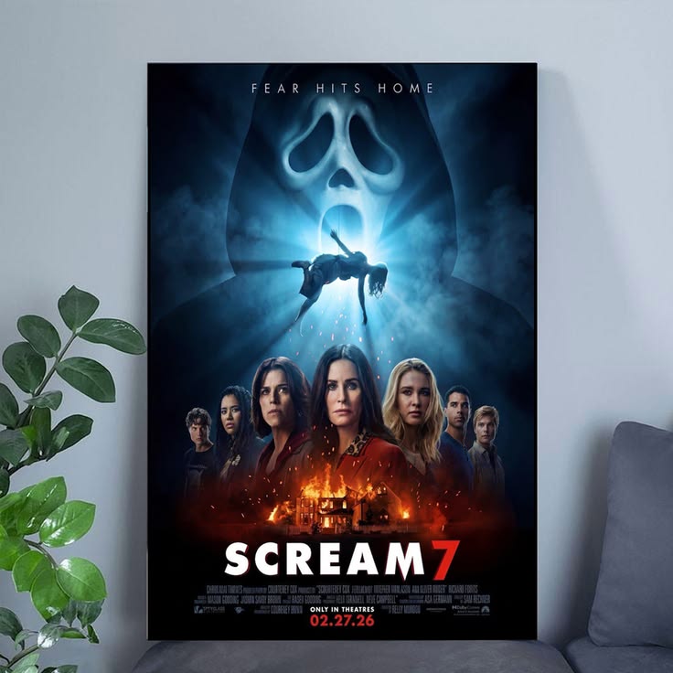 Scream 7 Poster, 2026 Movie Poster Neve Campbell Poster Unframed Size 24''x36''