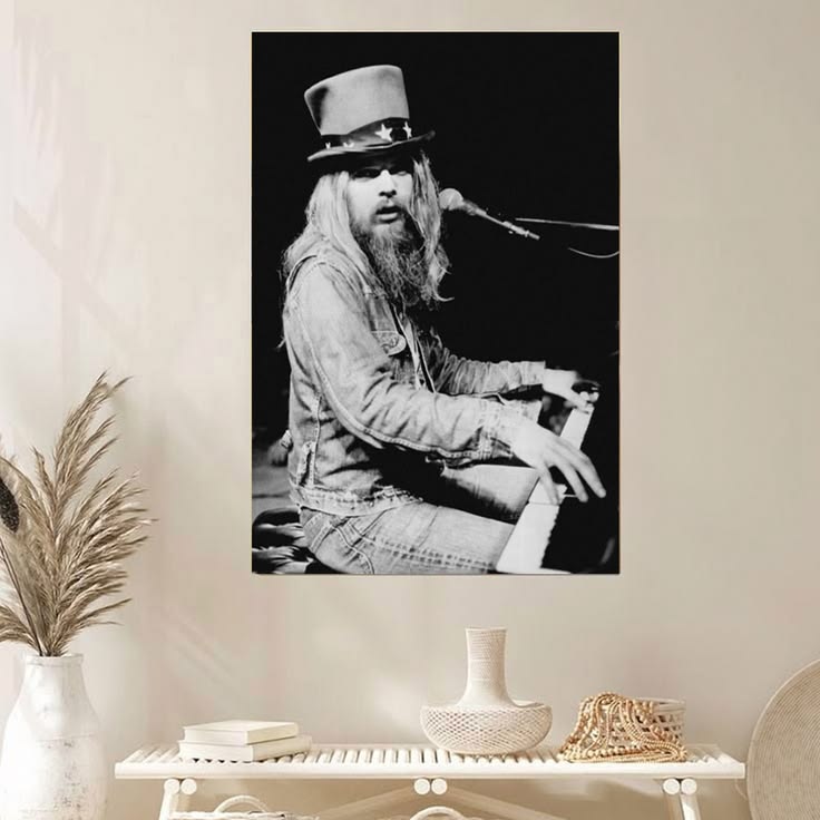 Music Legend LEON RUSSELL Glossy 8x10 Photo Singing Print Rock Poster Unframed Size 24''x36''