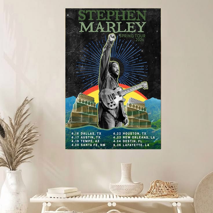 Stephen Marley Spring Tour 2026 Poster Music Poster Unframed Size 24''x36''
