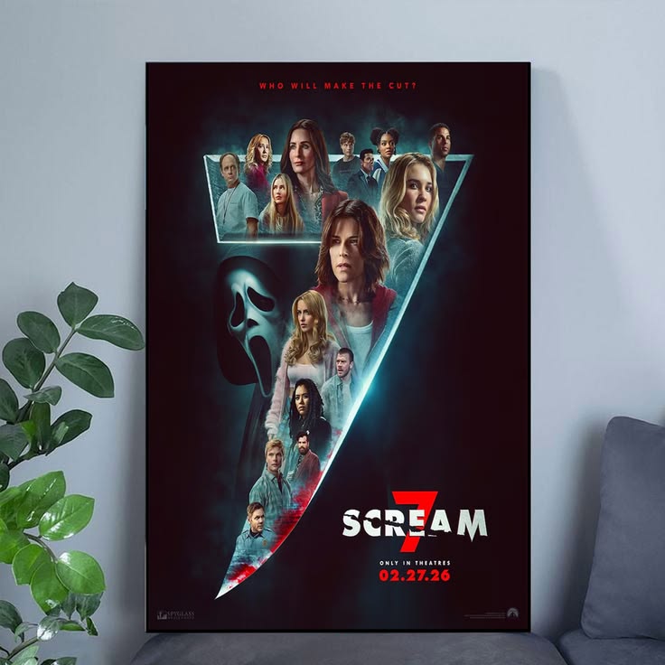 Scream 7 Poster, 2026 Movie Poster Unframed Size 24''x36''