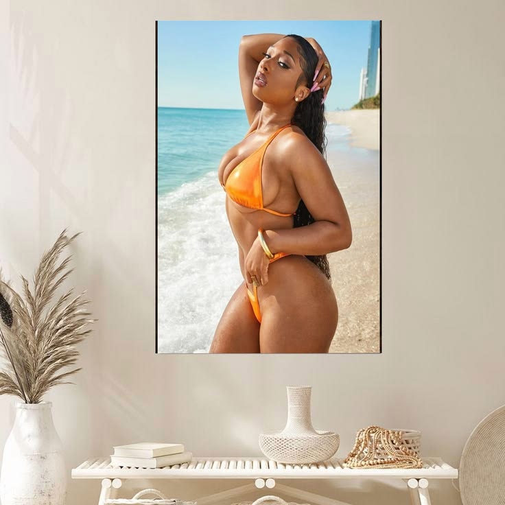 MEGAN THEE STALLION SI Swimsuit Poster Unframed Size 24''x36''