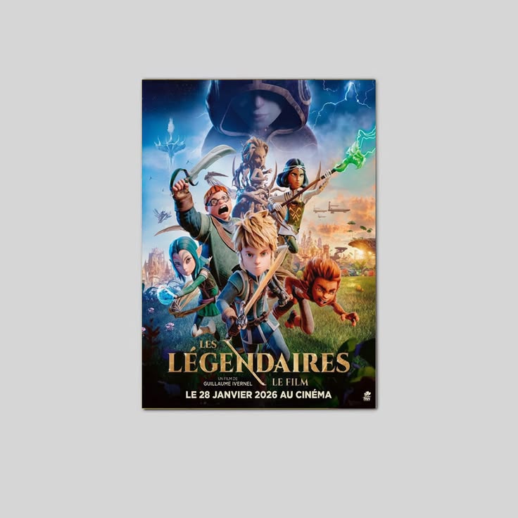 Les Legendaires Le Film 2026 Fantasy Movie Poster Unframed Size 24''x36''