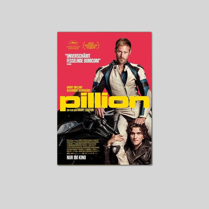 Pillion Motorcycle Drama Character Movie Poster Unframed Size 24''x36''