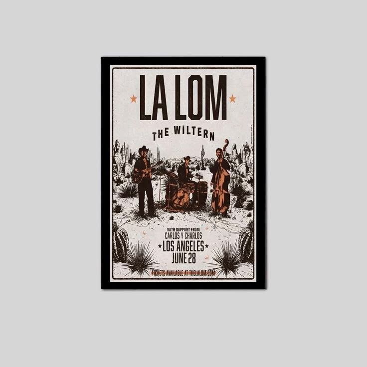 La Lom The Wiltern Los Angeles, CA Jun 28 2025 Tour Poster Unframed Size 24''x36''