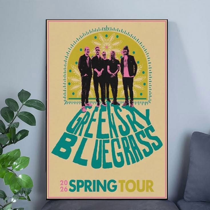 Greensky Bluegrass Six weeks until Spring Tour 2026 Poster Unframed Size 24''x36''