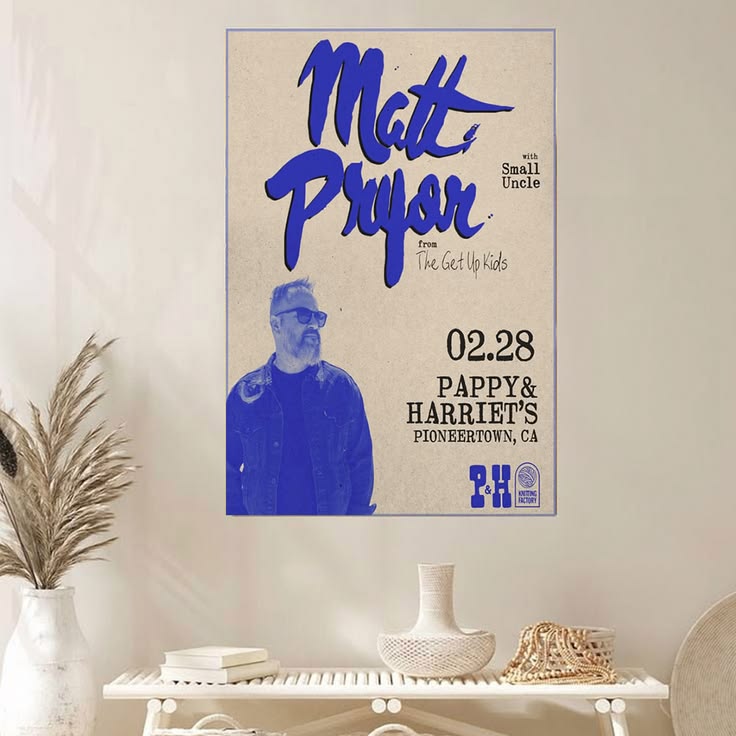 Matt Pryor With Small Uncle From The Get Up Kids CA 2026 Poster Unframed Size 24''x36''
