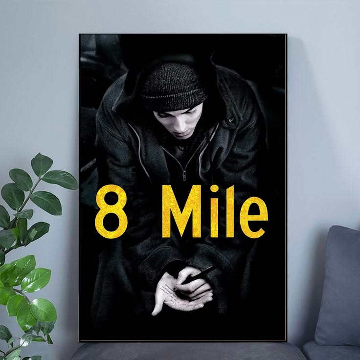 8 Mile Classic Movie Poster Film Collectibles Vintage Home Decor Poster Unframed Size 24''x36''