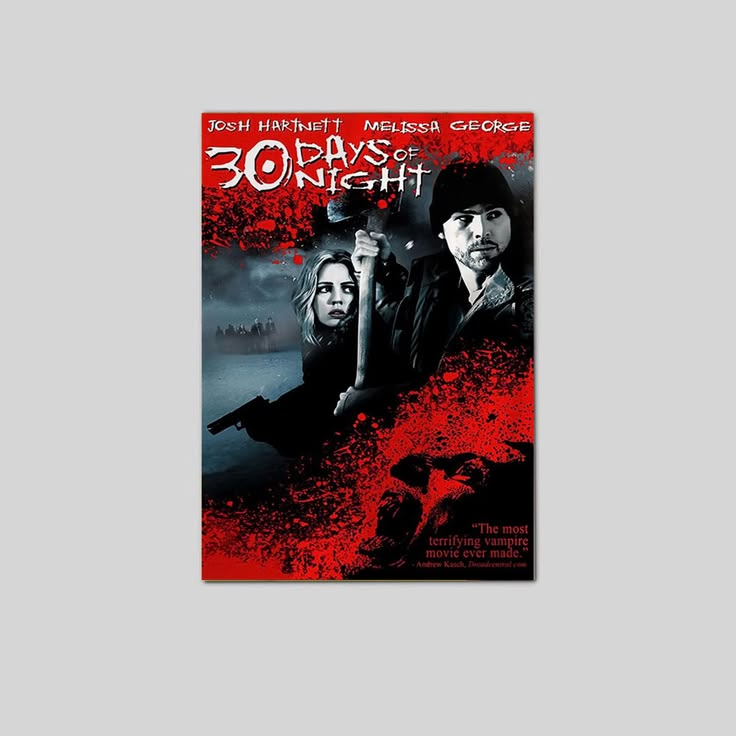 30 Days of Night Vintage Wall Art Frameless Home Theater Decor Poster Unframed Size 24''x36''