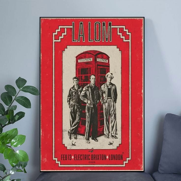 La Lom Electric Brixton London February 13 2026 Concert Poster Unframed Size 24''x36''