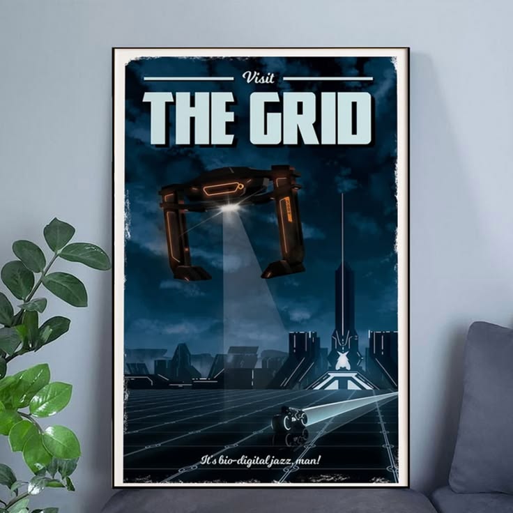 The Grid (Tron: Legacy) Travel Retro Movie Wall Art Poster Unframed Size 24''x36''