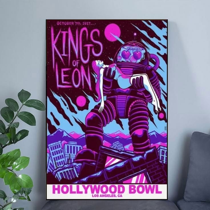 Kings Of Leon Gig Poster Home Deco Poster Unframed Size 24''x36''