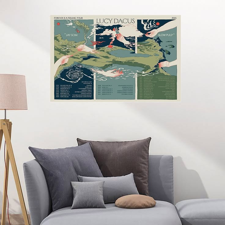 Lucy Dacus – Forever Is A Feeling Tour Poster Unframed Size 24''x36''