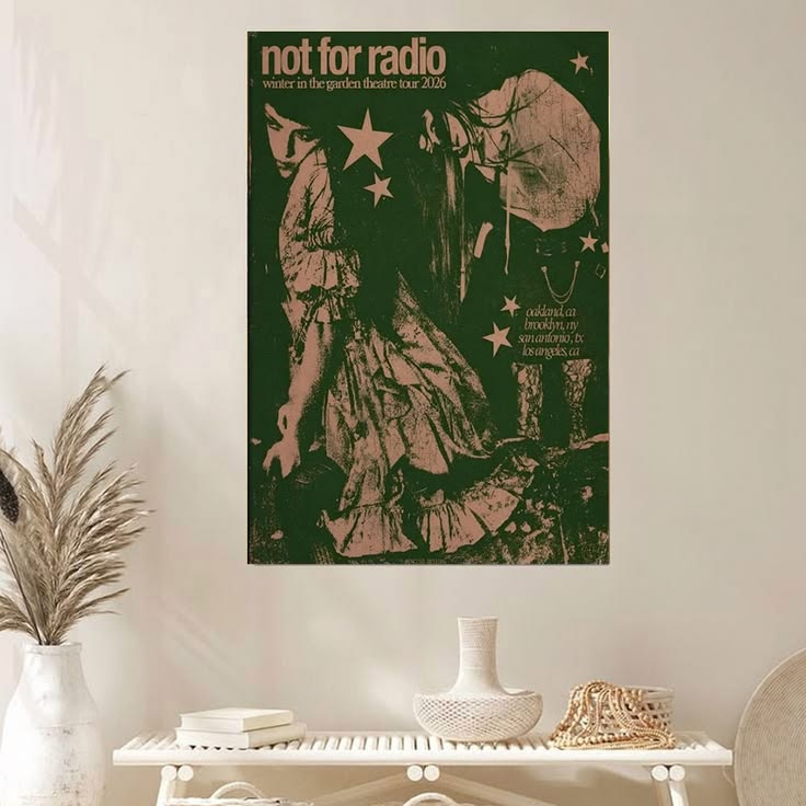 Not For Radio Winter In The Garden Theatre 2026 Tour Poster Unframed Size 24''x36''